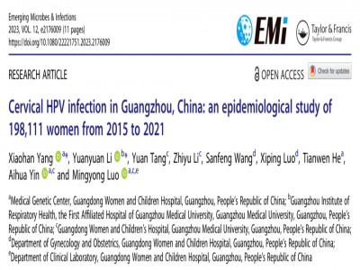 IF=19！6766澳门娱乐直营金獎産品HPV 21分型在人乳頭瘤病毒流行病學領域應用重磅論文發表